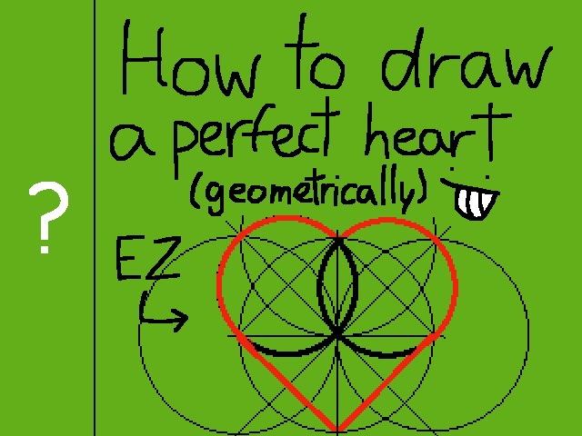 How to draw a perfect heart (geometrically)