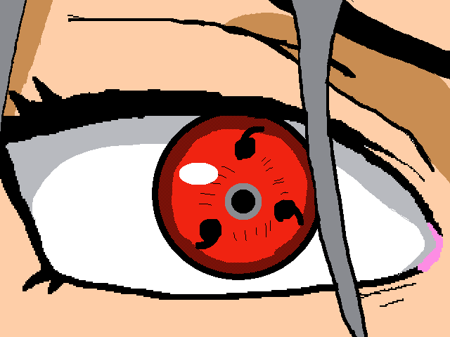 Tripe Tomoe Sharingan eye