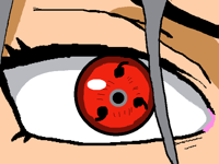 Tripe Tomoe Sharingan eye