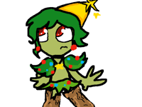 Human chrismas tree
