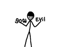 I will draw your oc as either good or evil