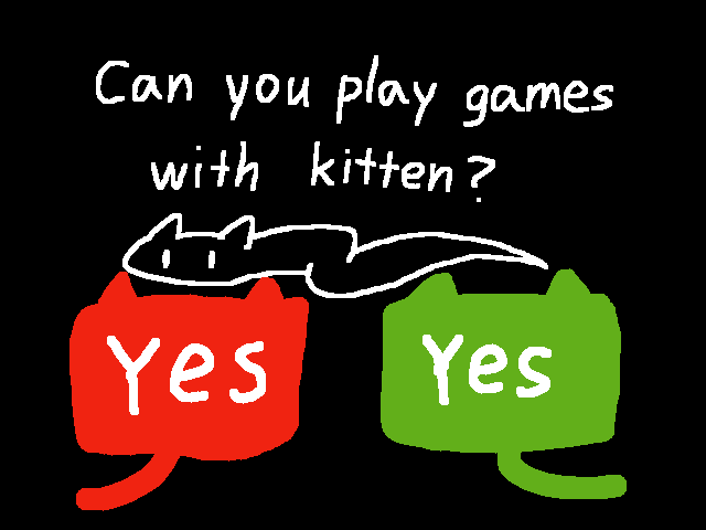 能跟小猫玩游戏吗owo