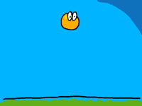 Bouncing ball with eyes