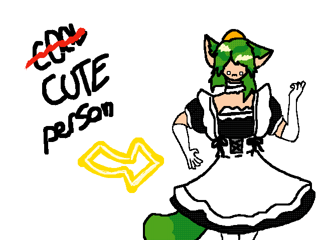 @puddlesky_waka maid dress fanart