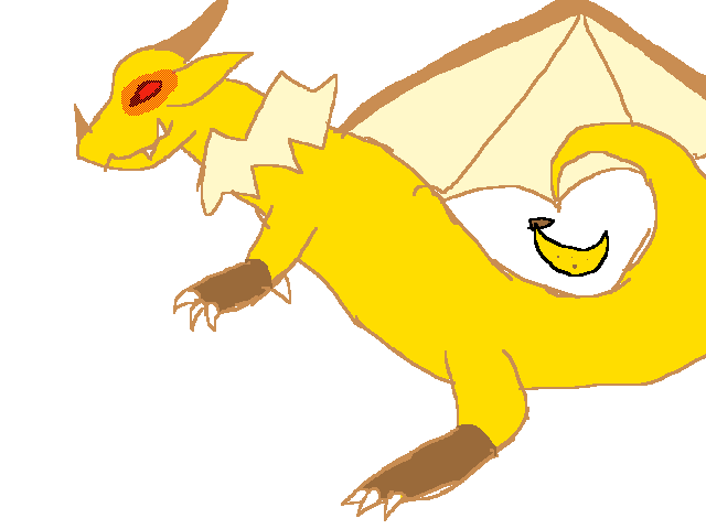 Evil banana elf dragon