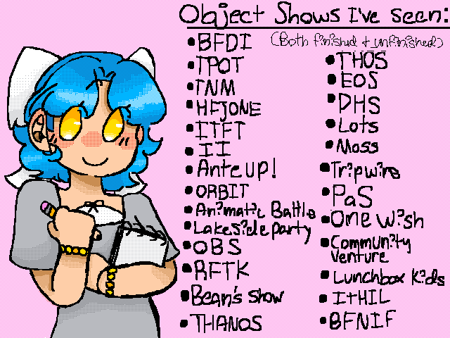 Object show fans, I need YOUR help!!