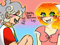 Luke and Annie!! (Annie’s plotting..)