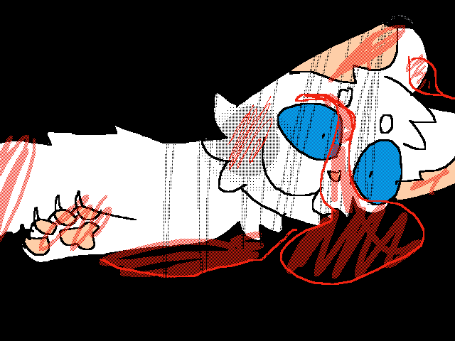 Snowfur’s death (blood