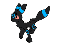 Shiny Umbreon walking