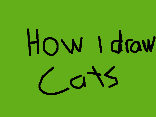 How i draw cats