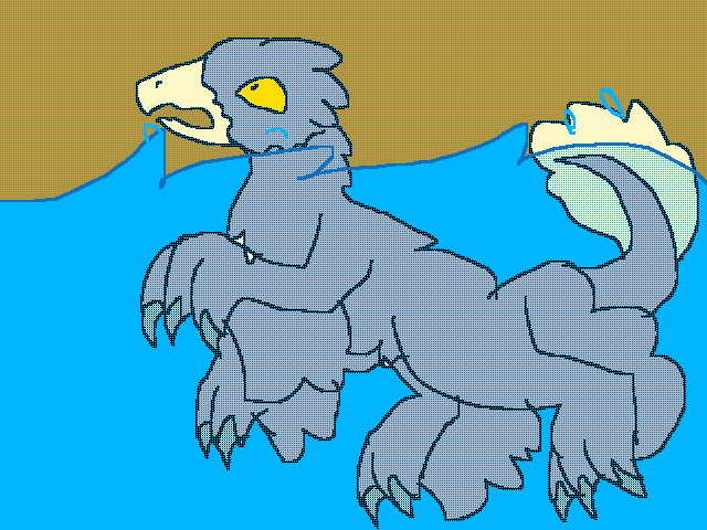 Microraptor’s swimming