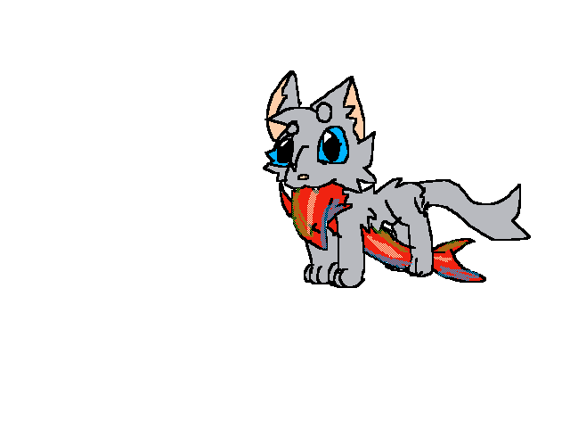 Frostpaw and a big fish