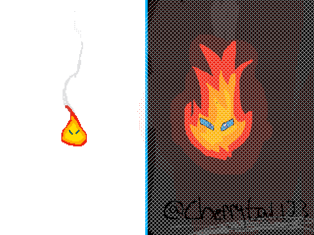 Draw flame in your style