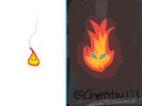 Draw flame in your style