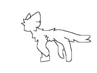 Female cat walking collab