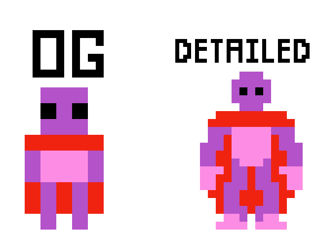 Original vs detailed (StrongMan)