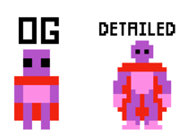 Original vs detailed (StrongMan)