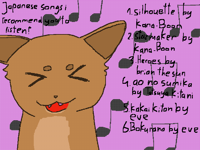 Songs I recommend you to listen!