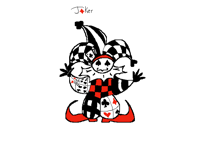 Silly joker jester kabob