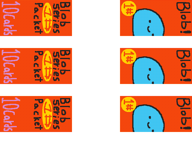 Blob Trading Cards WIP