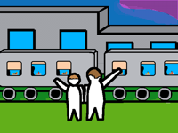 Train look at please