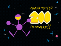 THANK YOU ALL FOR 200 FOLLOWERS!!