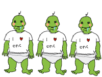 The greeen babies