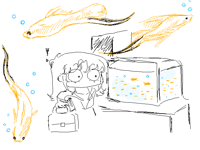 came back from vacay to a BAZILLION new baby fish