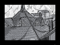 a drawing of scenery i saw from the resort bar