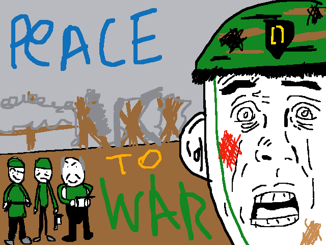 Peace to war