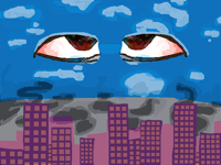 “Your rhinestone eyes are like factories far away”