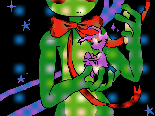 Ribbit (no sparkle + sparkle)