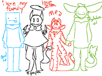 family portrait by zira age 5