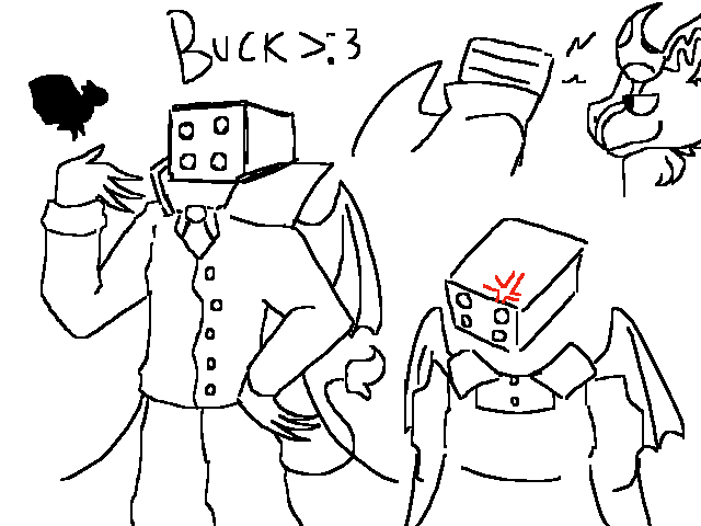 Doodles of my dumbaah oc