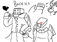 Doodles of my dumbaah oc