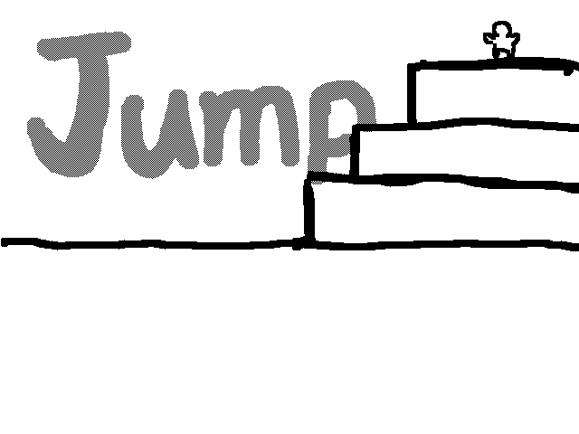 jump down the stairs