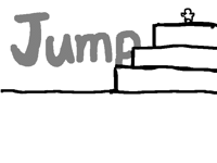 jump down the stairs