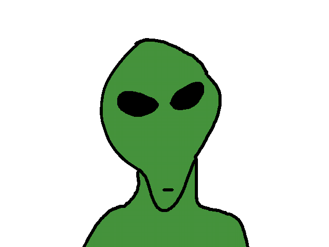 Ugly alien creature