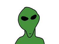 Ugly alien creature