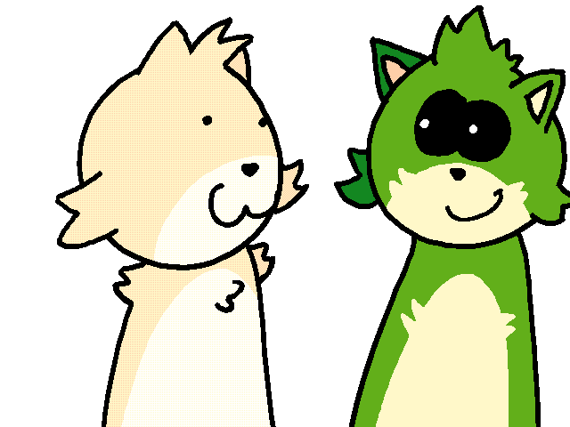 Davi meets Kitty the blobby