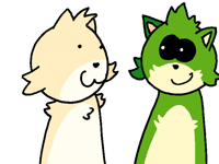 Davi meets Kitty the blobby