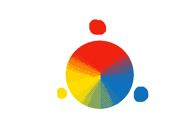 Primary colors mixed