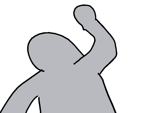 Person exploding