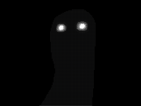 In the deep darkness