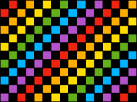Rainbow Checkerboard Wallpaper (update)