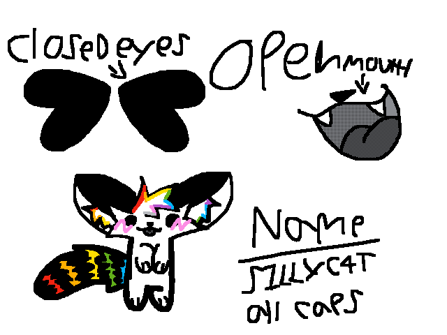 Fursona redesign and name change (S1LLYC4T)