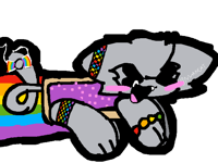 Nyan cat sticker (sorry it’s big idk how to smol)