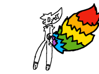 New fursona! (Unfinished with coloring and etc)