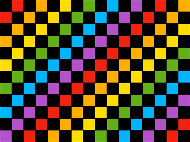 Rainbow Checkerboard Wallpaper