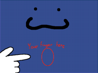 Your finger here